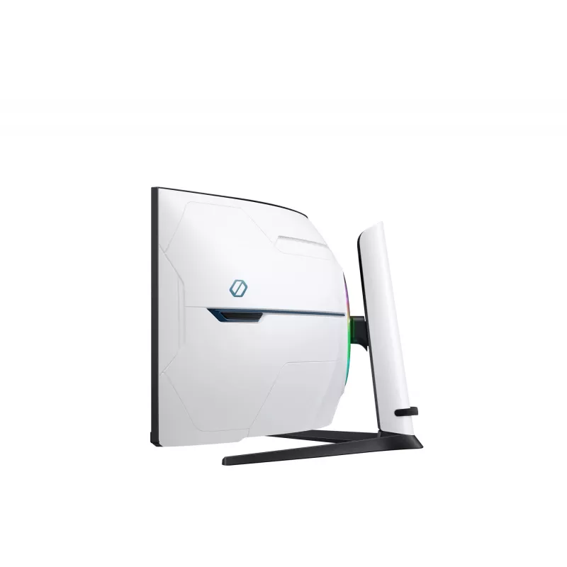 Samsung G95NC arvutimonitor 144,8 cm (57 tolli) 7680 x 2160 pikslit Dual UHD LED, must, valge