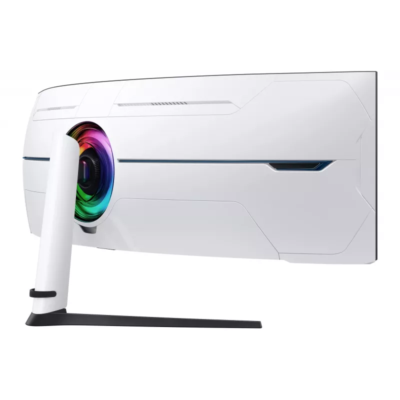 Samsung G95NC arvutimonitor 144,8 cm (57 tolli) 7680 x 2160 pikslit Dual UHD LED, must, valge
