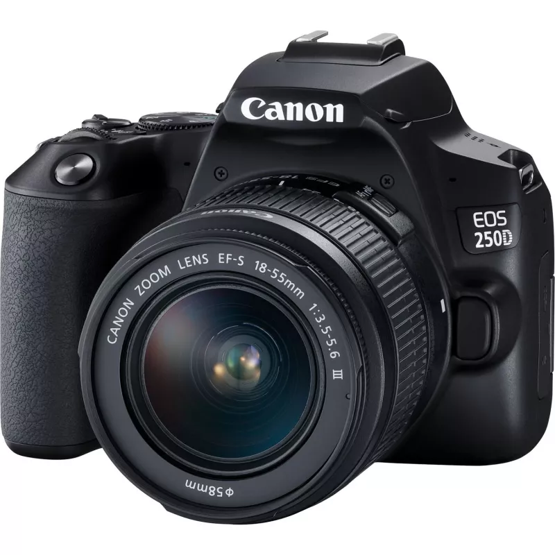 Canon EOS 250D + EF-S 18-55mm f/3.5-5.6 III peegelkaamera komplekt 24,1 MP CMOS 6000 x 4000 pikslit must
