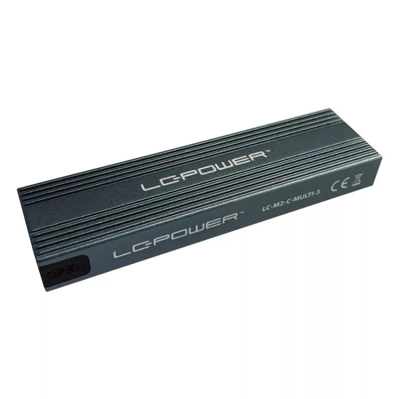 LC-POWER SSD korpus - M.2 LC-M2-C-MULTI-3 Lc-power USB3.2 M.2-SSD-korpus (NVMe & SATA)