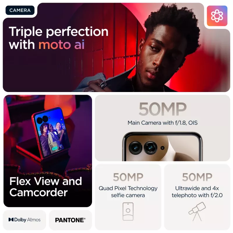 Motorola razr 60 ultra 17,7 cm (6,96 tolli) Dual SIM Android 15 5G USB Type-C 16 GB 512 GB 4700 mAh puit
