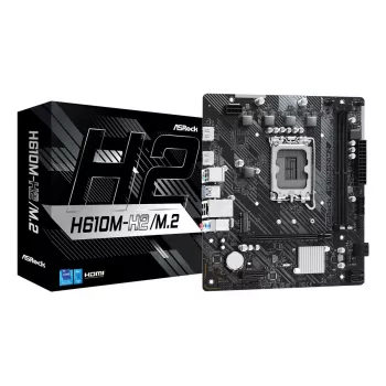 ASRock emaplaat H610M-H2/M.2 LGA1700 Intel H610 2 X DDR4 2 X HDMI 2.1 TMDS ühilduv mATX
