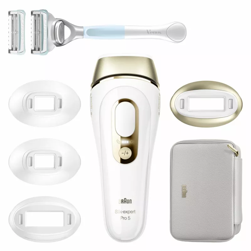 Braun Silk-expert Pro PL5356 intensiivne impulssvalgus (IPL) Kuldne, Valge