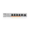 Zyxel XMG-105HP Haldamatu 2.5G Ethernet (100/1000/2500) Power over Ethernet (PoE) Hõbedane