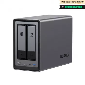 Ugreen NASync DXP2800 NAS-süsteem 2-pesaline kompaktne Intel® N N100 8 GB DDR5 0 TB UGOS Pro must