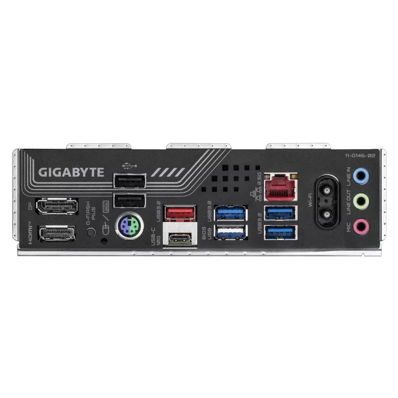 GIGABYTE B850 GAMING X WIFI6E emaplaat – AMD Ryzen 9000 seeria protsessoritele, 12+2+2 faasi digitaalne VRM, kuni 8200 MHz DDR5 (OC), 1xPCIe 5.0 + 2xPCIe 4.0 M.2, 2.5LAN, WIFI 6E, USB 3.2 Gen 2x2