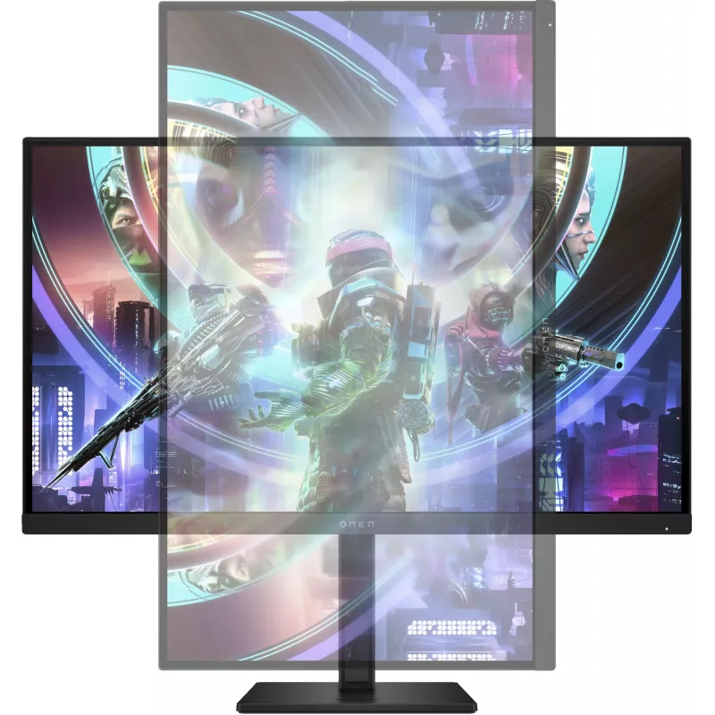 OMEN by HP 27-tolline QHD 240 Hz mängumonitor – OMEN 27qs, 68,6 cm (27 tolli), 2560 x 1440 pikslit, Quad HD, LCD, 1 ms, must