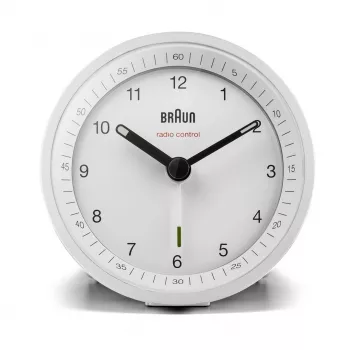 Braun BC07W-DCF kvarts äratuskell Valge
