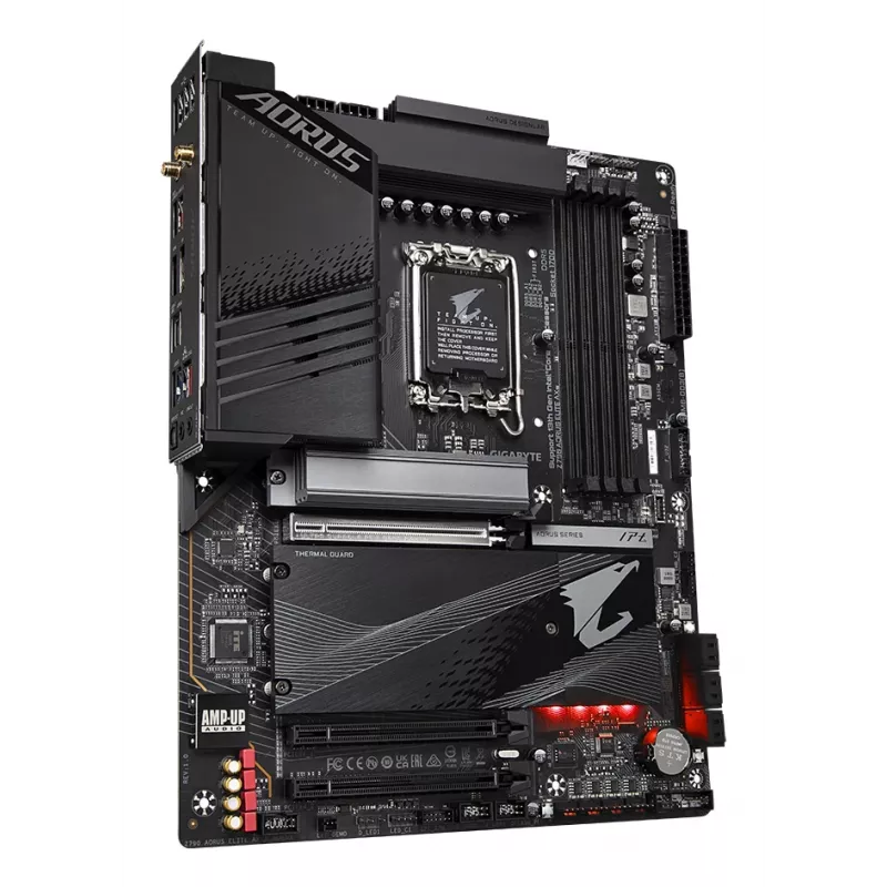 GIGABYTE Z790 AORUS ELITE AX emaplaat – toetab Inteli 14. põlvkonna protsessoreid, 16*+2+1 faasi digitaalne VRM, kuni 7600 MHz DDR5 (OC), 4xPCIe 4.0 M.2, Wi-Fi 6E, 2,5GbE LAN, USB 3.2 Gen 2x2