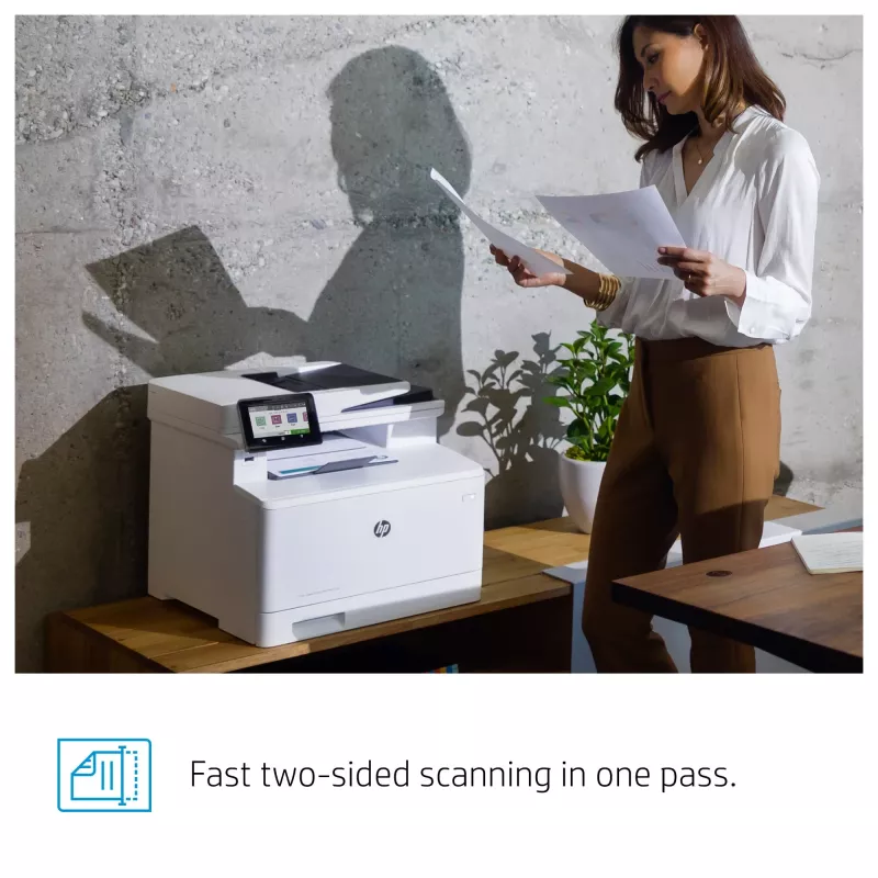 HP Color LaserJet Pro MFP M479fnw, Prindi, koopia, skaneeri, faks, e-post, Skaneeri e-post/PDF; 50-leheline sirge ADF