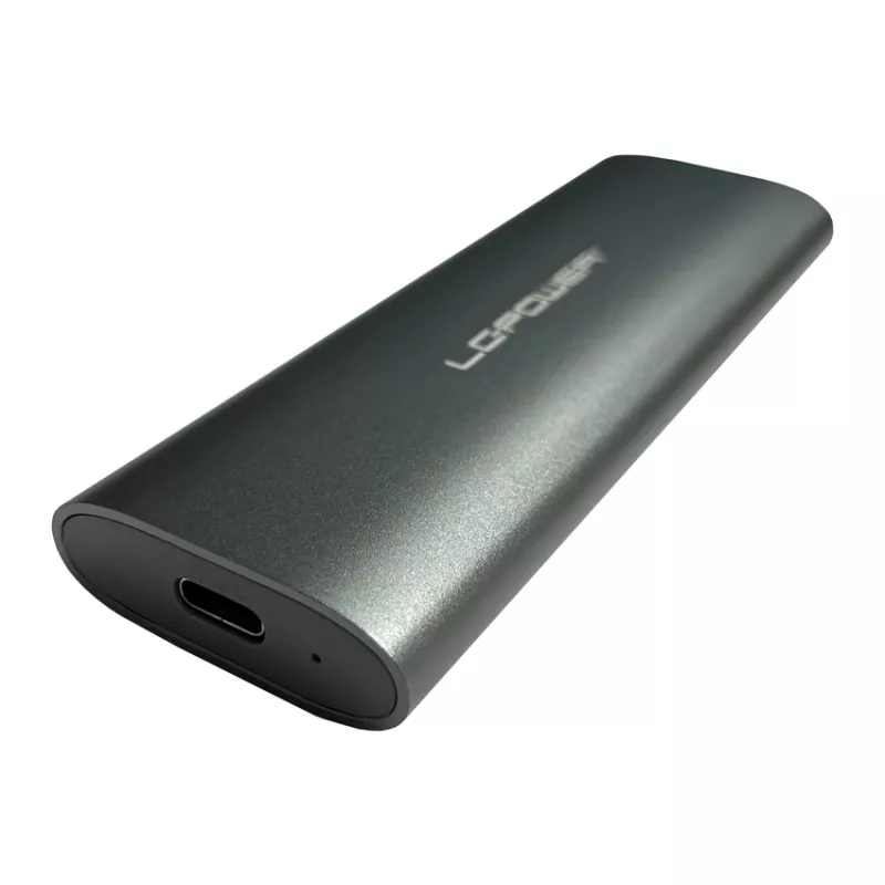 LC-POWER M.2 SSD korpus (NVMe ja SATA), USB 3.2 Gen.2x1, antratsiit - Lc-m2-c-multi-2