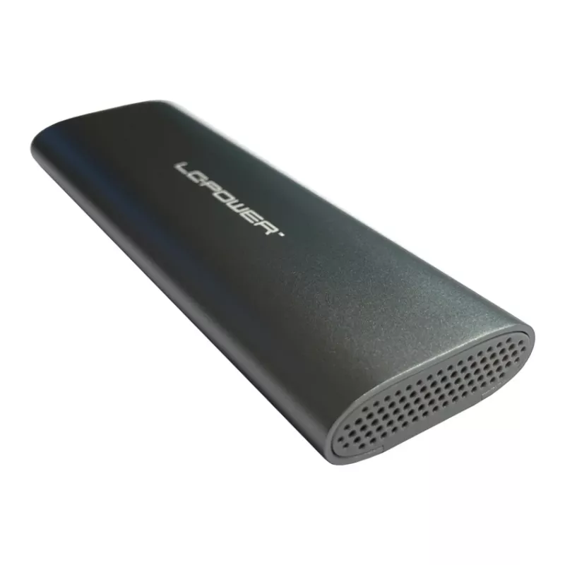 LC-POWER M.2 SSD korpus (NVMe ja SATA), USB 3.2 Gen.2x1, antratsiit - Lc-m2-c-multi-2