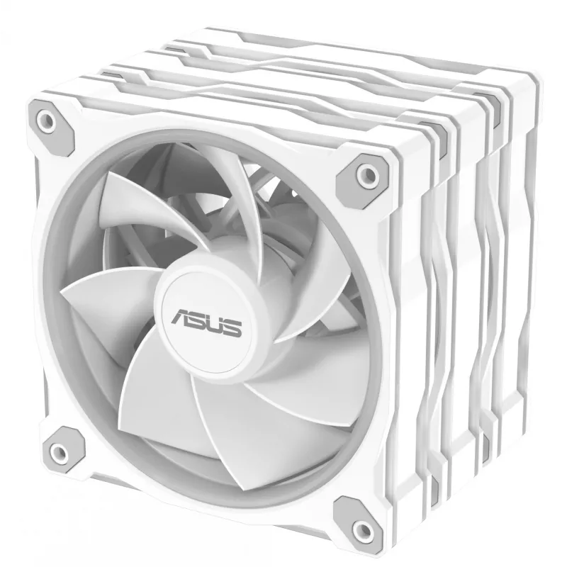 Korpuse ventilaator ASUS Prime MR120 120 mm 1600 RPM valge (3-pakk, LED, 58 CFM, 23 dB)