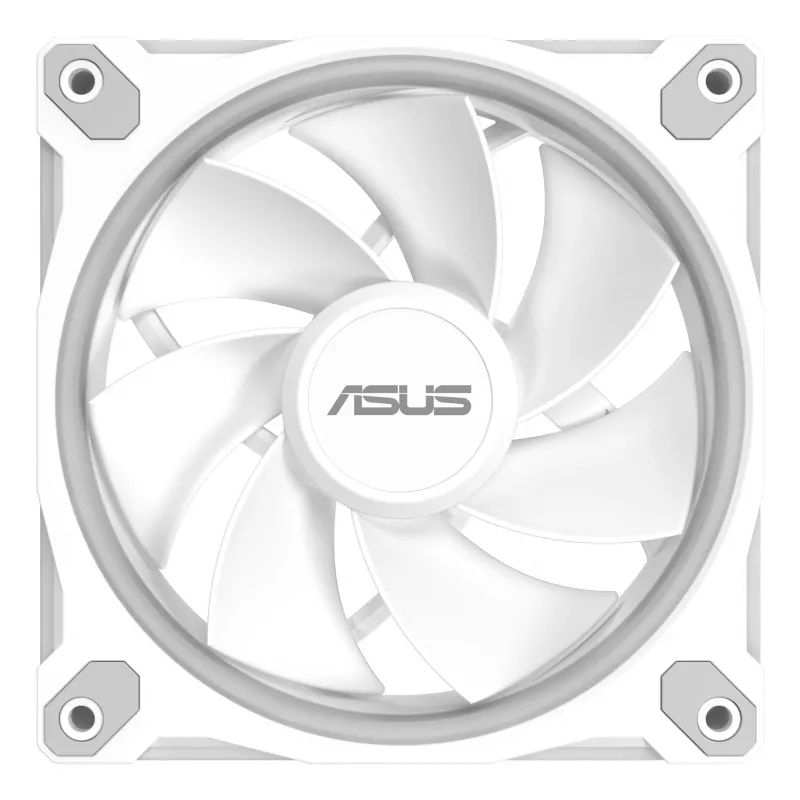 Korpuse ventilaator ASUS Prime MR120 120 mm 1600 RPM valge (3-pakk, LED, 58 CFM, 23 dB)