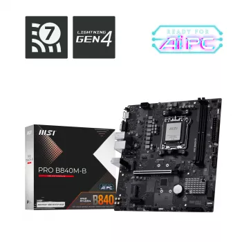MSI PRO B840M-B emaplaat AMD B840 pesa AM5 micro ATX