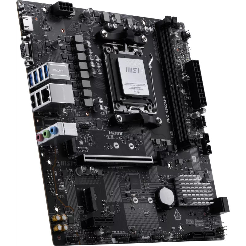 MSI PRO B840M-B emaplaat AMD B840 pesa AM5 micro ATX
