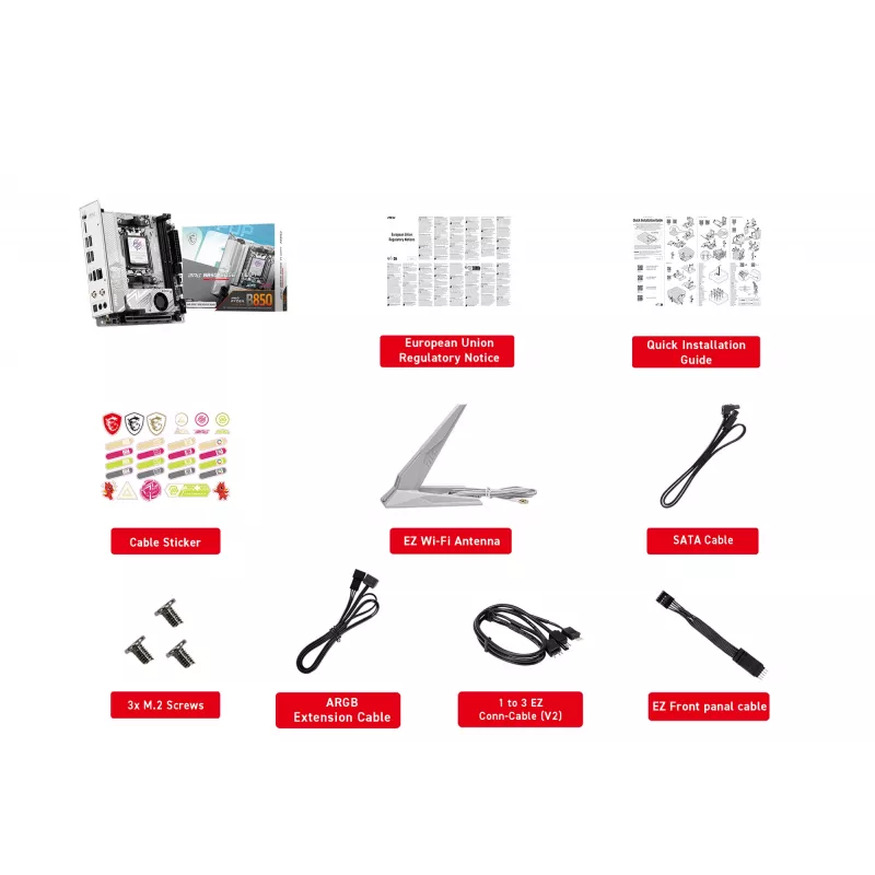 MSI B850I EDGE TI WIFI AMD B850 Socket AM5 mini ITX