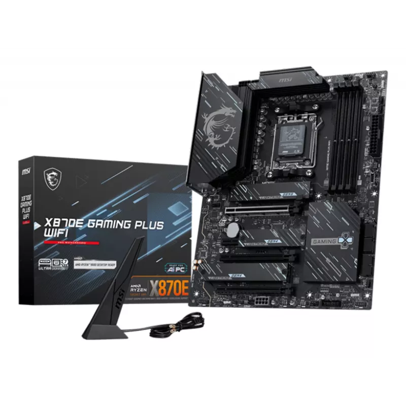 MSI X870E GAMING PLUS WIFI emaplaat AMD X870E pesa AM5 ATX