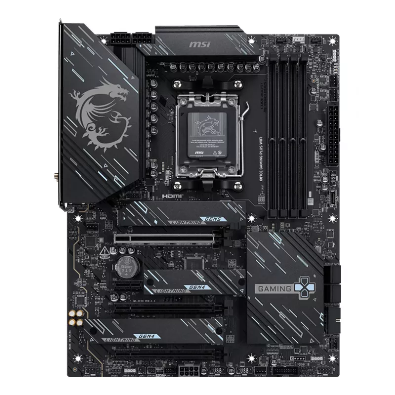 MSI X870E GAMING PLUS WIFI emaplaat AMD X870E pesa AM5 ATX