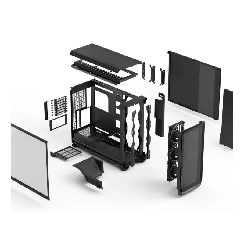 FRACTAL DESIGN Meshify 3 Xl Must RGB Tg Hele Toonitud