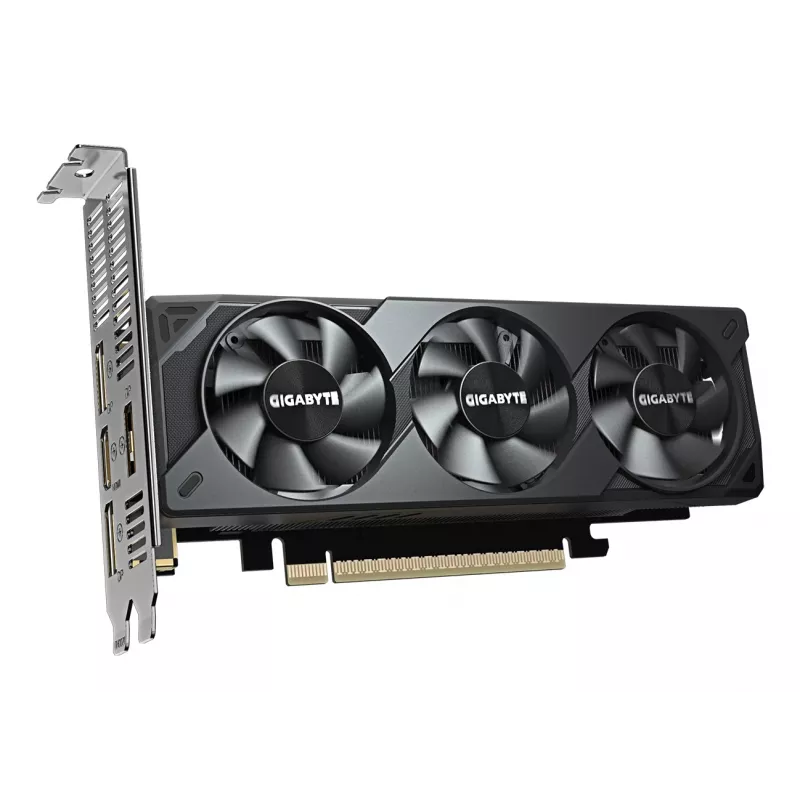 GIGABYTE GeForce RTX 5060 OC Low Profile 8G graafikakaart - 8GB GDDR7, 128bit, PCI-E 5.0, 2512 MHz tuumasagedus, 3 x DisplayPort, 1 x HDMI, GV-N5060OC-8GL