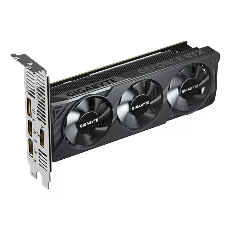 GIGABYTE GeForce RTX 5060 OC Low Profile 8G graafikakaart - 8GB GDDR7, 128bit, PCI-E 5.0, 2512 MHz tuumasagedus, 3 x DisplayPort, 1 x HDMI, GV-N5060OC-8GL