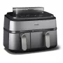 Philips 5000 seeria NA555/00 fritüür, kahekordne 9 L, iseseisev, 2750 W, kuumaõhufritüür, hõbedane
