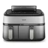 Philips 5000 seeria NA555/00 fritüür, kahekordne 9 L, iseseisev, 2750 W, kuumaõhufritüür, hõbedane