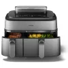 Philips 5000 seeria NA555/00 fritüür, kahekordne 9 L, iseseisev, 2750 W, kuumaõhufritüür, hõbedane