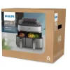 Philips 5000 seeria NA555/00 fritüür, kahekordne 9 L, iseseisev, 2750 W, kuumaõhufritüür, hõbedane