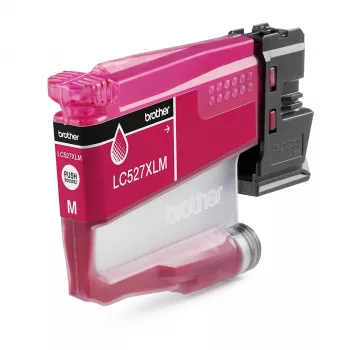 Brother Genuine LC527XLM suure tootlusega tindikassett – magenta, kõrge (XL) tootlus, magenta, pigmendil põhinev tint, 1 tk, 2000 lehekülge, üksikpakend