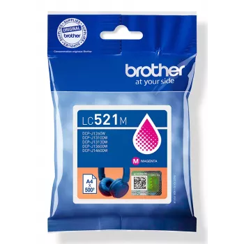Brother LC521M originaal tindikassett – magenta