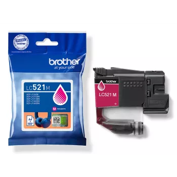 Brother LC521M originaal tindikassett – magenta