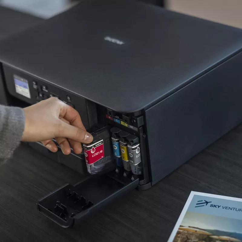 Brother 3-in-1 Compact Wireless Inkjet Printer DCP-J1310DW, tindiprinter, värvitrükk, 1200 x 6000 DPI, värviline kopeerimine, A4, must