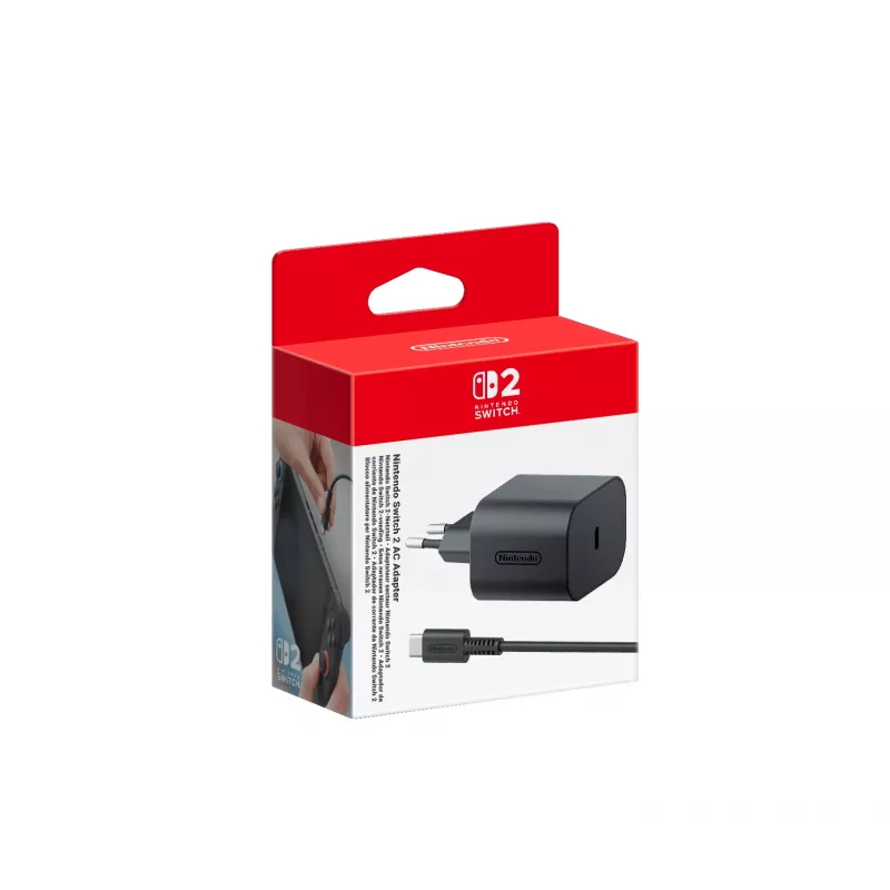 Nintendo Switch 2 AC Adapter, siseruumides kasutatav, AC, 20 V, 1.5 m, Must