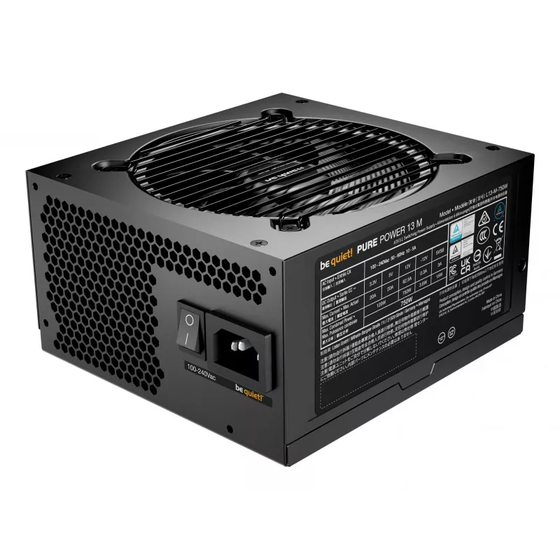 be quiet Pure Power 13 M | 750W toiteplokk 20+4 pin ATX ATX Must