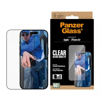PanzerGlass® Ekraanikaitse iPhone Air | Ultra-Wide Fit koos EasyAligneriga