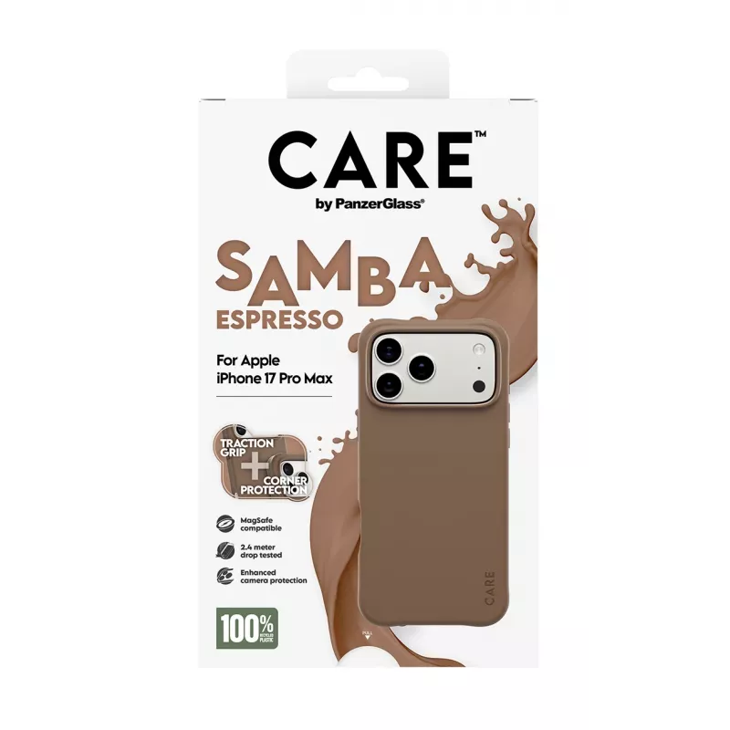 PanzerGlass CARE™ by ® Samba Case Espresso w. MagSafe iPhone 17 Pro Max