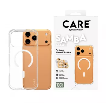 PanzerGlass CARE™ by ® Samba ümbris läbipaistev valge MagSafe iPhone 17 Pro Max