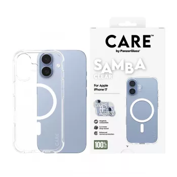 Korpus PanzerGlass CARE by Fashionable Case Samba Läbipaistev valge MagSafe iPhone 17