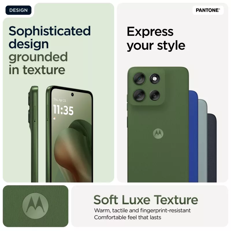 Motorola moto g56 5G 17,1 cm (6,72 tolli) hübriidne topelt-SIM Android 15 USB Type-C 8 GB 256 GB 5200 mAh Roheline