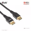CLUB3D DisplayPort™ 2.1 VESA DP80 sertifitseeritud kaabel 8K240Hz 2m