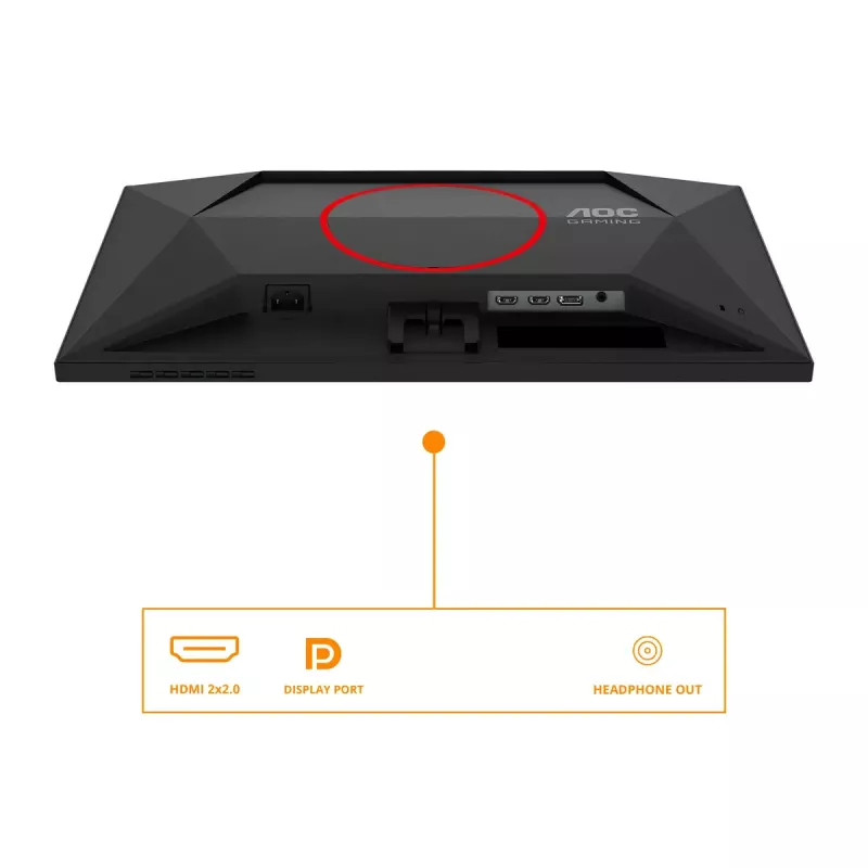 AOC G4 25G4SRE arvutimonitor 62,2 cm (24,5 tolli) 1920 x 1080 pikslit Full HD LED must, punane
