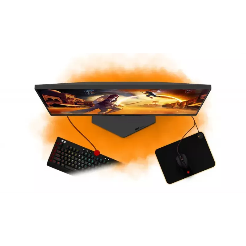 AOC G4 25G4SRE arvutimonitor 62,2 cm (24,5 tolli) 1920 x 1080 pikslit Full HD LED must, punane