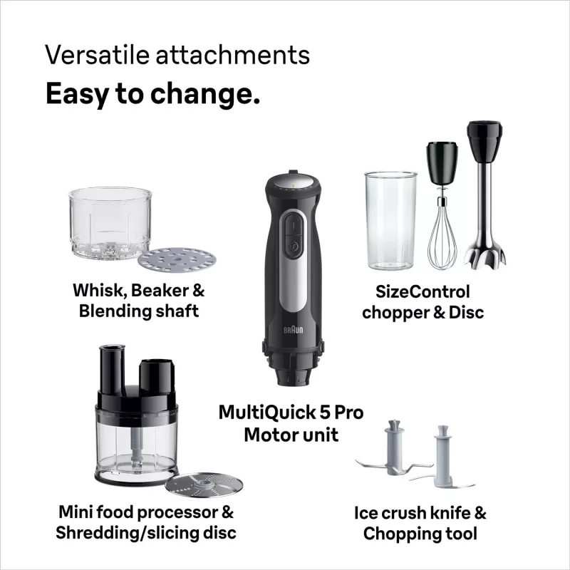 Braun MultiQuick 5 Pro MQ 55755 M 0,6 L saumsegisti blender 1000 W must