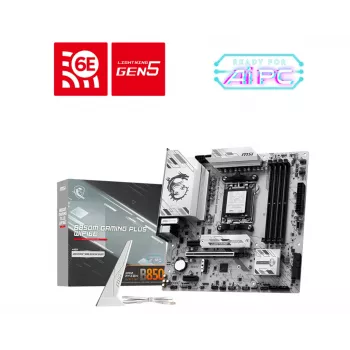 MSI B850M GAMING PLUS WIFI6E emaplaat AMD B850 pesa AM5 micro ATX