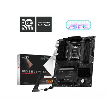 MSI PRO B850-S WIFI6E emaplaat AMD B850 pesa AM5 ATX