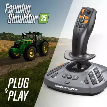 Thrustmaster SimTask FarmStick Must Lennukijuhtkang Analoog / Digitaalne Arvuti, PlayStation 5