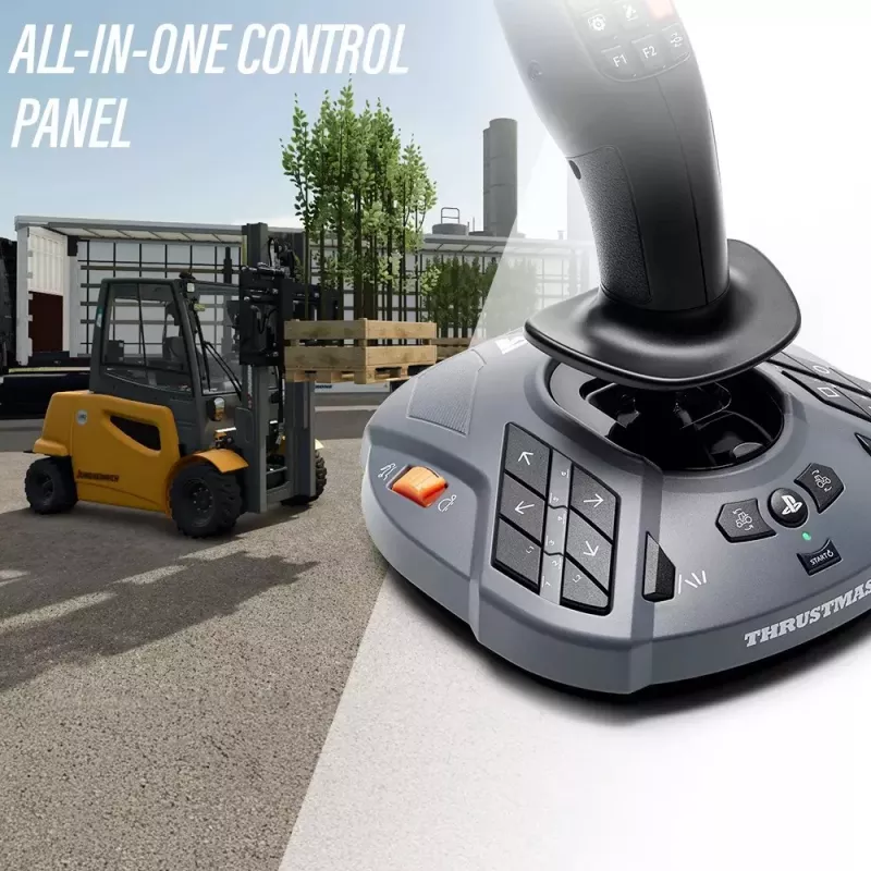 Thrustmaster SimTask FarmStick Must Lennukijuhtkang Analoog / Digitaalne Arvuti, PlayStation 5