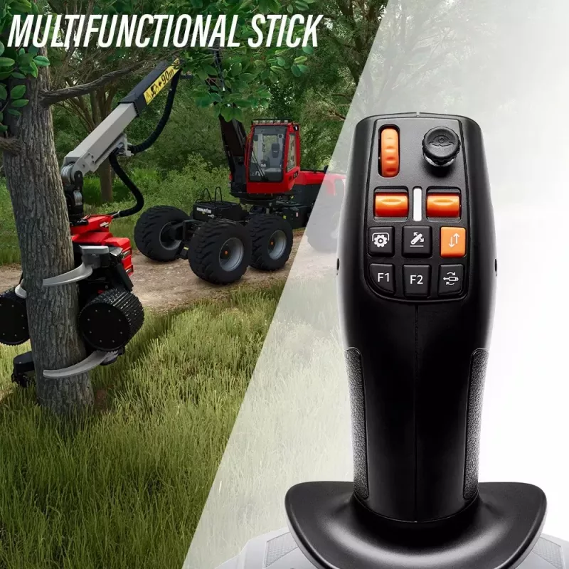 Thrustmaster SimTask FarmStick Must Lennukijuhtkang Analoog / Digitaalne Arvuti, PlayStation 5
